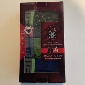 Spyder Men’s 4 Pack Performance Boxer Briefs M New
